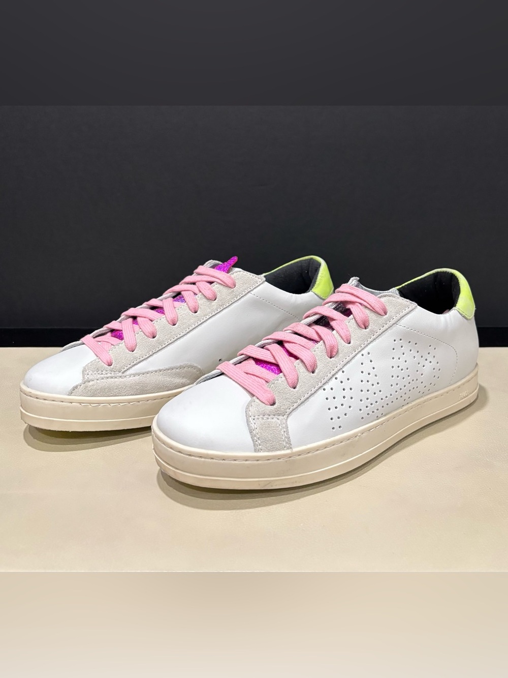 P448 Johnny Low top Leather Sneakers in Dogma, Size 36
